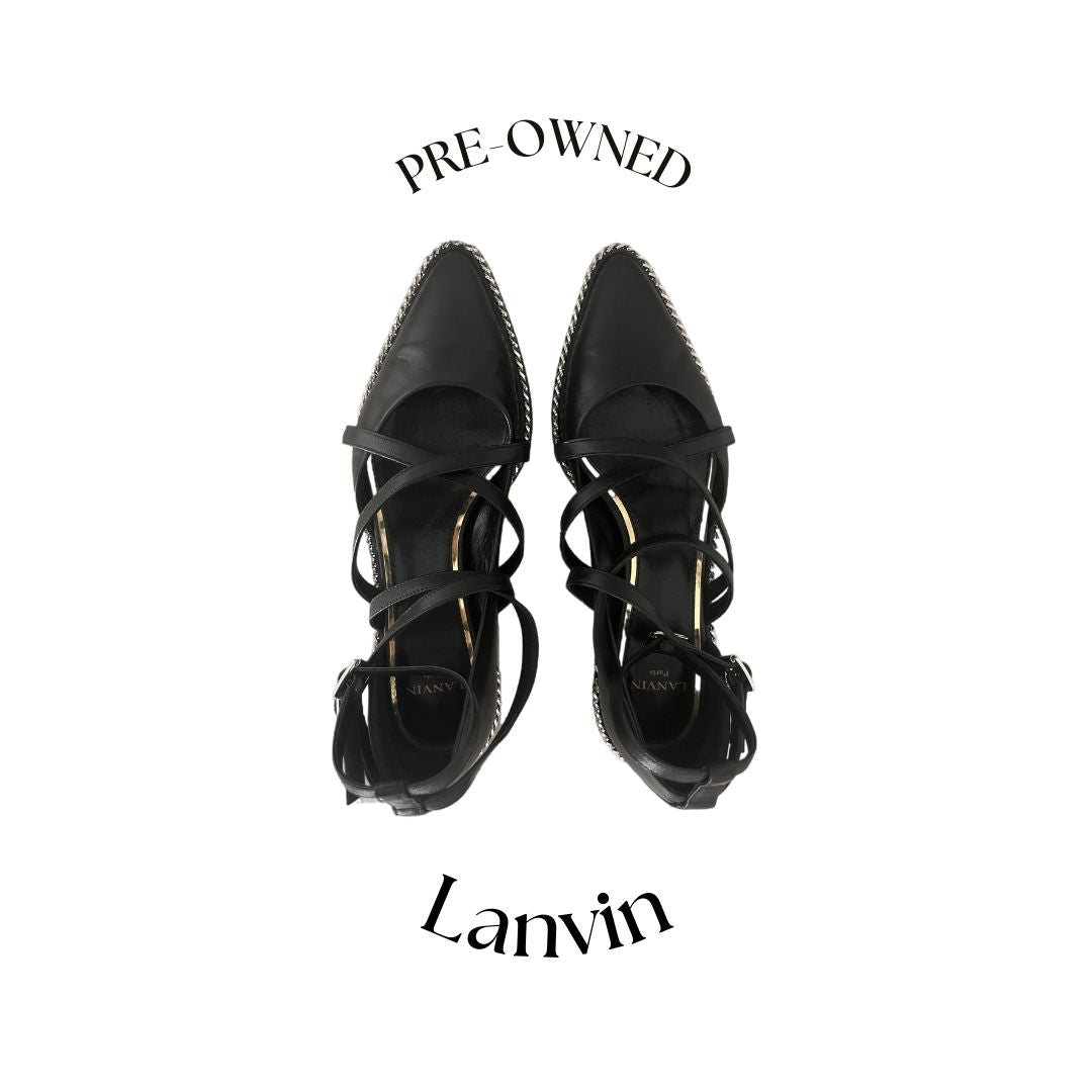 Leather Ballet Flats by Lanvin Paris size 37