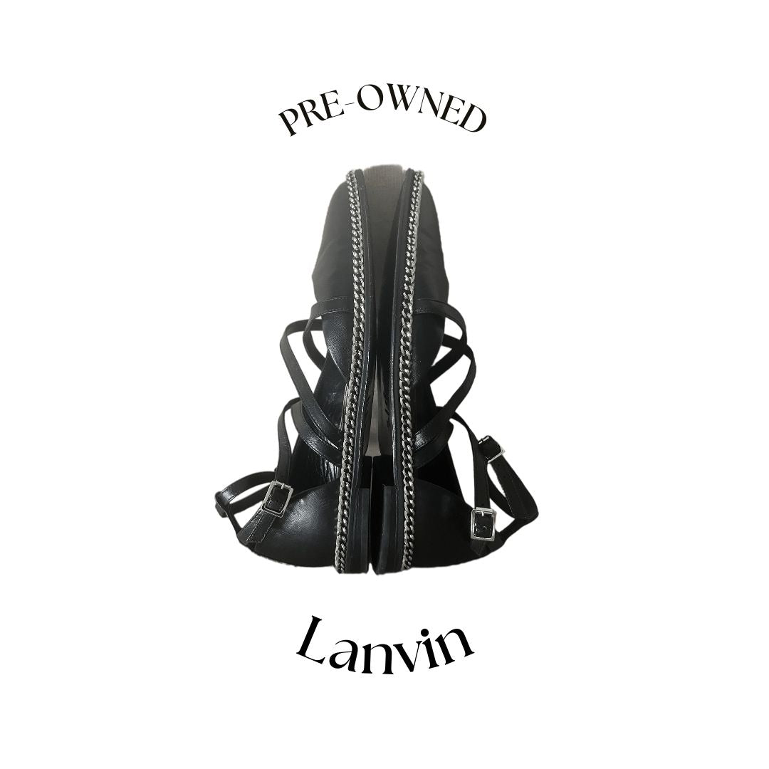 Leather Ballet Flats by Lanvin Paris size 37