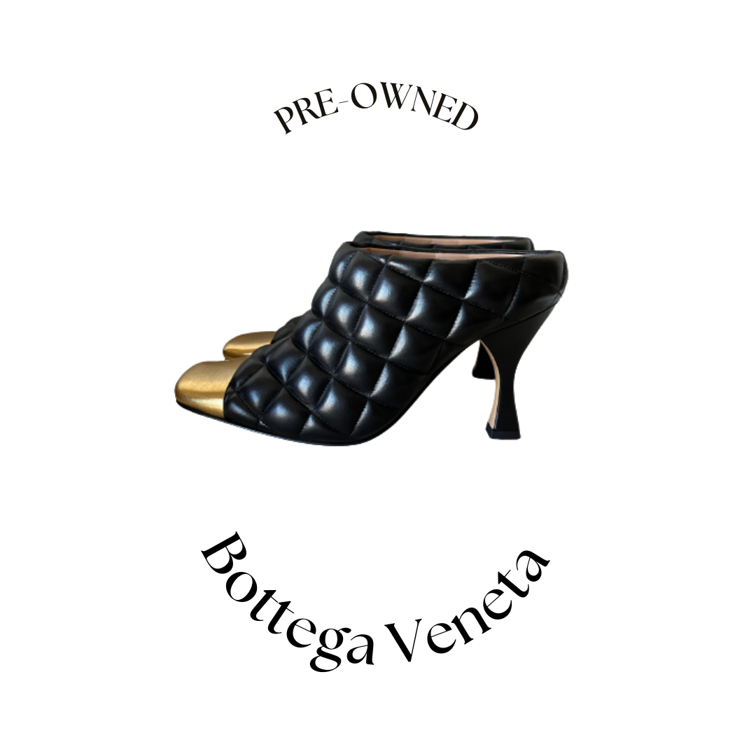 Black Quilted Pumps by Bottega Veneta size 37