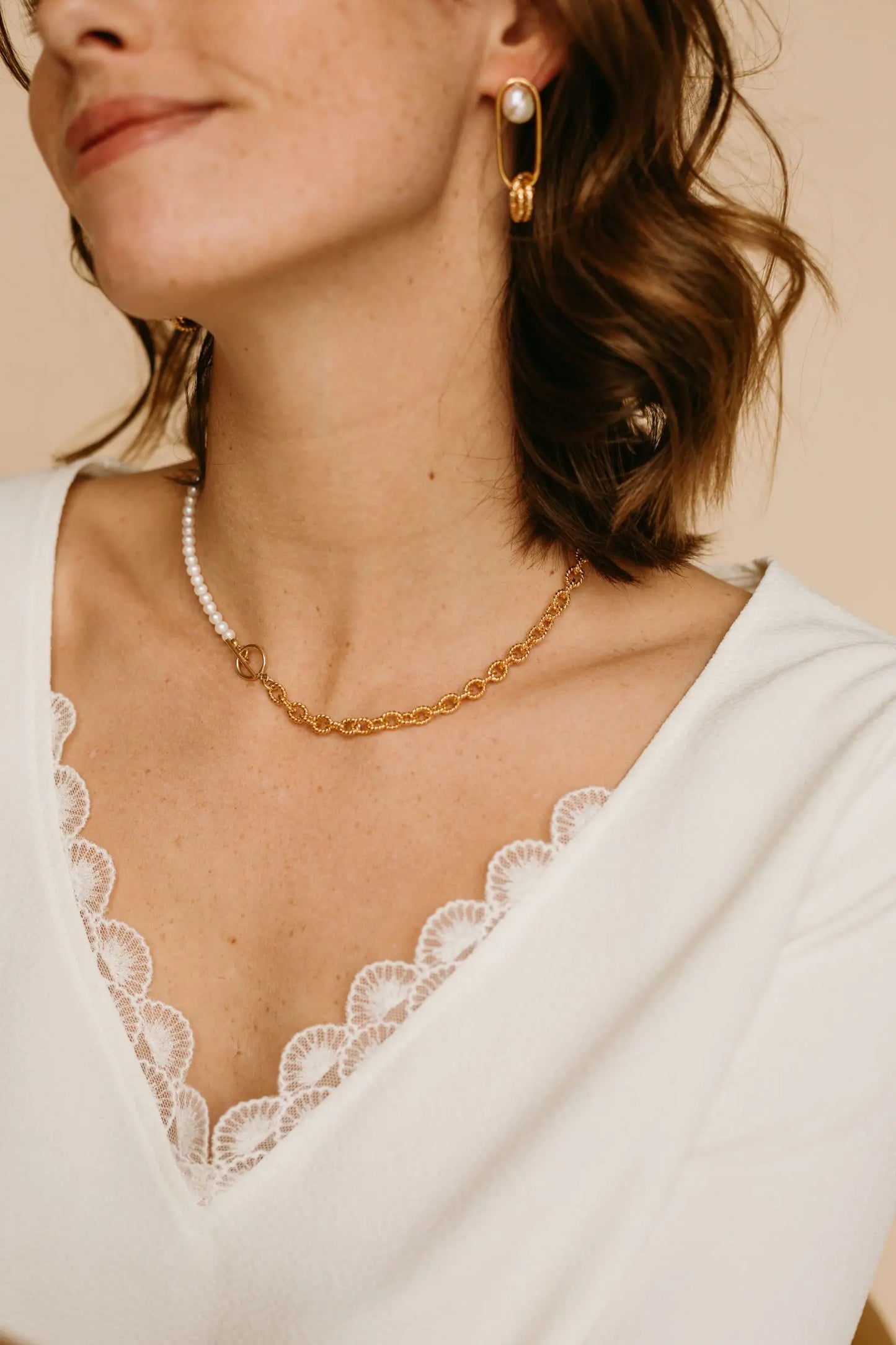Bi-Material Charly Necklace