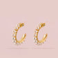 Pearls Hoops