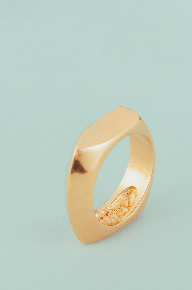 Golden Faces Ring